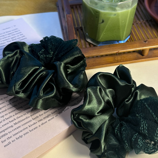 Matcha babe scrunchie